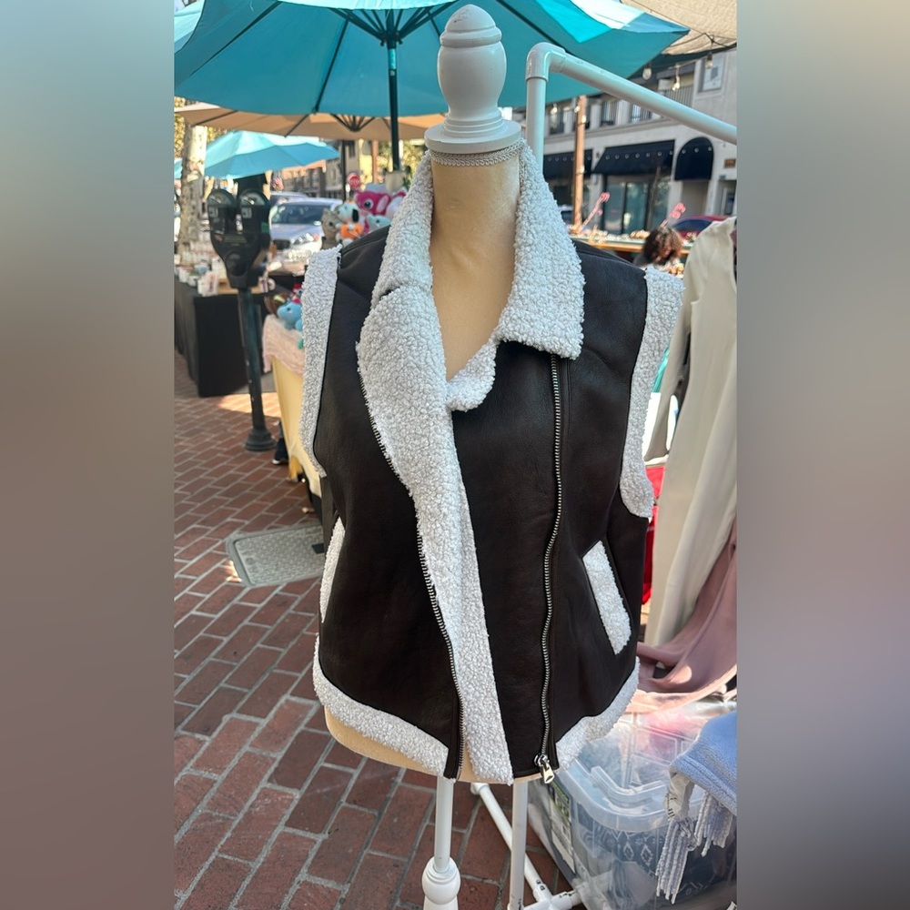 Vegan leather vest
